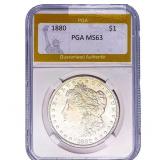 1880 Morgan Silver Dollar PGA MS63