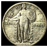 1919-D Silver Standing Liberty Quarter LIGHTLY CIR