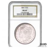 1881-S Morgan Silver Dollar NGC MS66