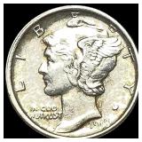 1918-D Silver Mercury Dime CLOSELY  UNCIRCULATED