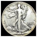 1938-D Silver Walking Liberty Half Dollar  ABOUT