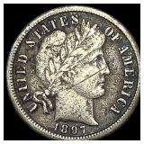 1897-O Silver Barber Dime LIGHTLY CIRCULATED