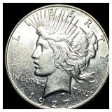 1927-S Silver Peace Dollar CHOICE AU