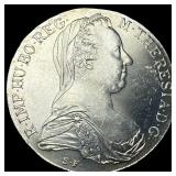 1780 Silver Maria Theresa Thaler GEM BU