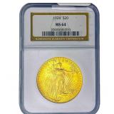 1924 $20 Gold Double Eagle NGC MS64