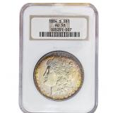 1884 Morgan Silver Dollar NGC AU58