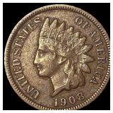 1908-S Indian Head Cent NEARLY UNCIRCULATED