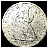 1853 Arrows Seated Liberty Half Dollar HIGH GRADE
