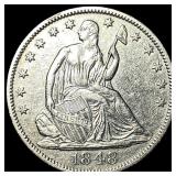 1848-O Silver Half Dollar CLOSELY UNCIRCULATED