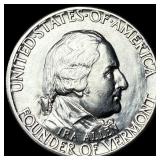 1927 Silver Half Dollar Battle of Bennington CLOSE