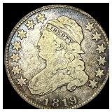 1819 Capped Bust Silver Quarter LIGHTLY CIRCULATED