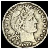1906 Silver Barber Half Dollar LIGHTLY  CIRCULATE