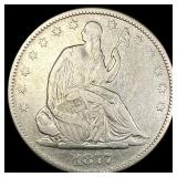 1877-S Seated Liberty Half Dollar CLOSELY  UNCIRC