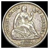 1872 Silver Half Dime CLOSELY UNCIRCULATED