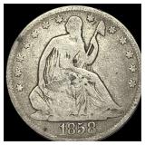 1858 Silver Seated Liberty Half Dollar  LIGHTLY C