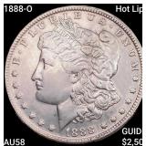 1888-O Hot Lips Morgan Silver Dollar CHOICE AU