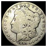 1891-CC Silver Morgan Dollar NICELY CIRCULATED