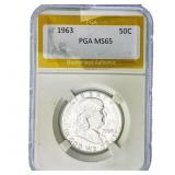 1963 Franklin Half Dollar PGA MS65