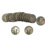 Roll of 40 Silver Washington 25C