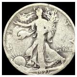 1921 Silver Walking Liberty Half Dollar  NICELY C
