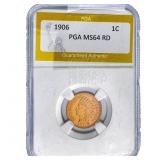 1906 Indian Head Cent PGA MS64 RD