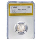 1840 Seated Liberty Dime PGA VF20