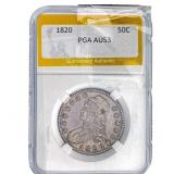 1820 Capped Bust Half Dollar PGA AU53