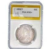 1808/7 Capped Bust Half Dollar PGA XF45+