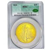 1924 $20 Gold Double Eagle CAC MS62