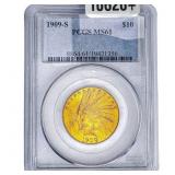 1909-S $10 Gold Eagle PCGS MS61