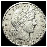 1898-S Silver Barber Half Dollar CLOSELY UNCIRCULA