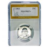 1962 Washington Silver Quarter PGA PR67+