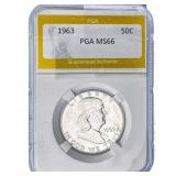 1963 Franklin Half Dollar PGA MS66