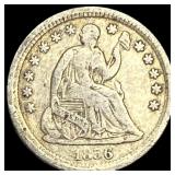 1856 Seated Liberty Half Dime NICELY  CIRCULATED