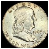 1963-D Silver Franklin Half Dollar  UNCIRCULATED