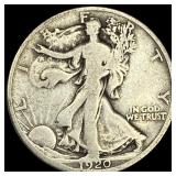 1920-D Silver Walking Liberty Half Dollar  NICELY
