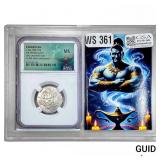 Tabaristan c.AD 780-793 Silver Hemidrachm NGC MS