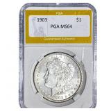 1903 Morgan Silver Dollar PGA MS64