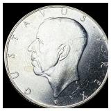 1938 Sweden Silver 2 Kroner UNCIRCULATED