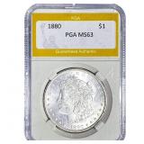 1880 Morgan Silver Dollar PGA MS63