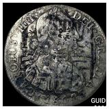 1807 Colonial Spain Silver 8 Reales Punchmarked NE