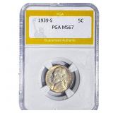 1939-S Jefferson Nickel PGA MS67