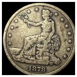 1878-S Silver Trade Dollar LIGHTLY CIRCULATED