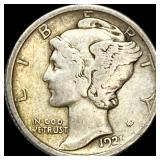 1921 Silver Mercury Dime LIGHTLY CIRCULATED