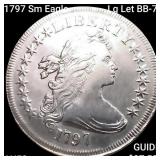 1797 Sm Eagle, Lg Let BB-73 Draped Bust Dollar CLO