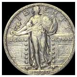 1920-S Silver Standing Liberty Quarter NEARLY UNCI