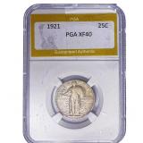 1921 Standing Liberty Quarter PGA XF40