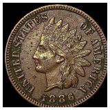 1886 Indian Head Cent NEARLY UNCIRCULATED