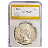 1926 Silver Peace Dollar PGA MS64+
