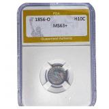1856-O Seated Liberty Half Dime PGA MS63+